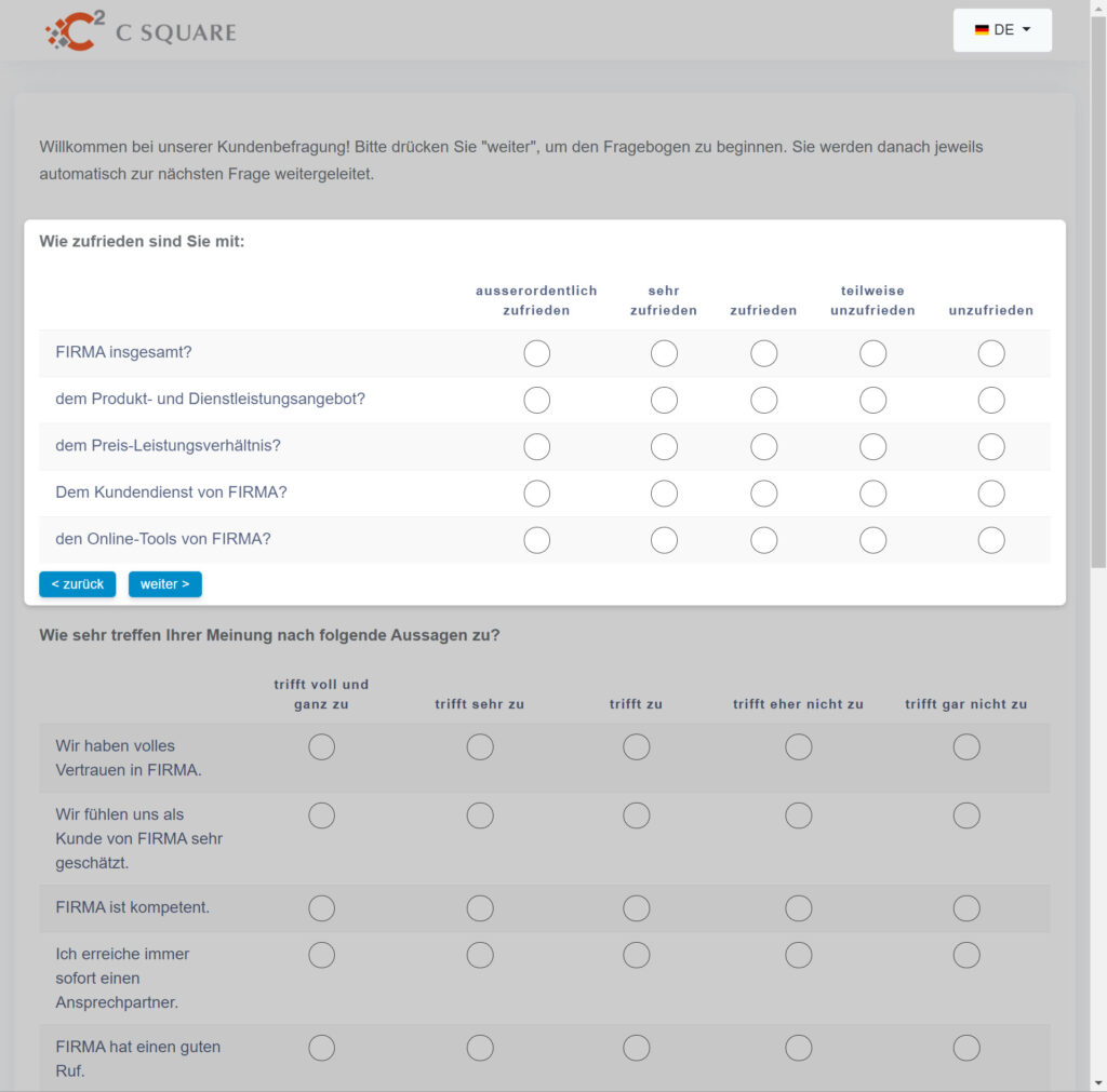Kundenbefragungen bei C Square